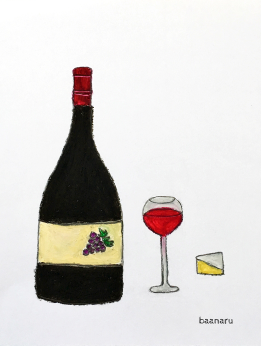 赤ワインとチーズ
